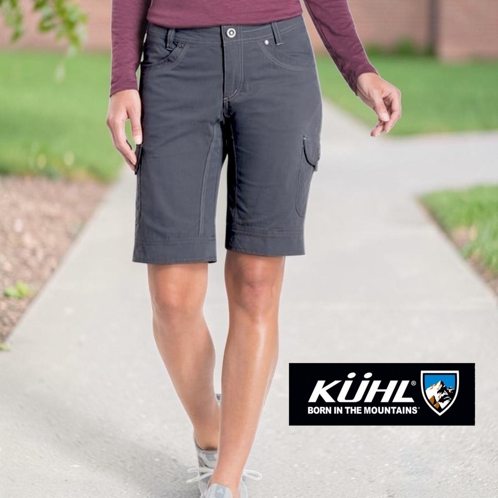 Kuhl Womens 11" Splash Cargo Hiking Utility Shorts Dark Grey 2